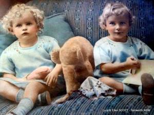 Twins Lucy and Ellen SCOCirca 1926 + 